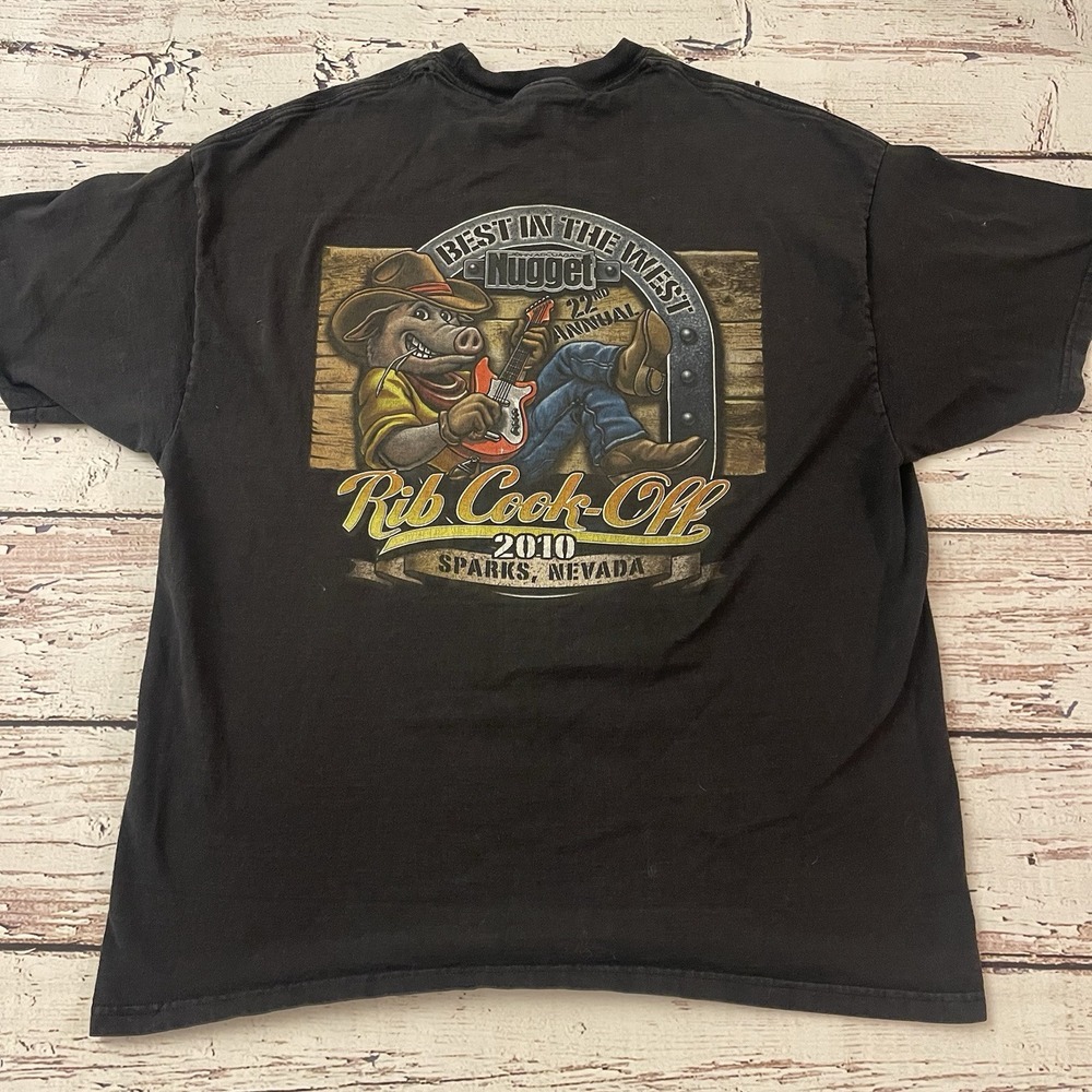 2010 Best‎ in the West Nugget Rib Cook-Off Sparks Nevada T-Shirt Gray Size XL